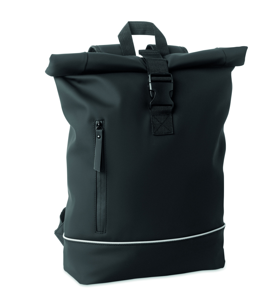 Logotrade promotional giveaway picture of: Laptop 15" roll top PU backpack